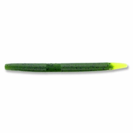 YAMAMOTO 5 in. Senko 194 Body & Chartreuse Tail Fishing Lure, 10PK YAM-9-10-542